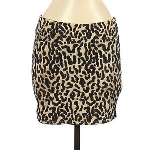 Zara Leopard Skirt